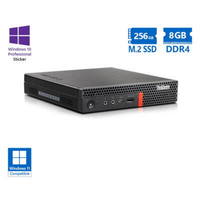Lenovo ThinkCentre M720q Tiny i5-8400T/8GB DDR4/256GB M.2 SSD/No ODD/10P Grade A