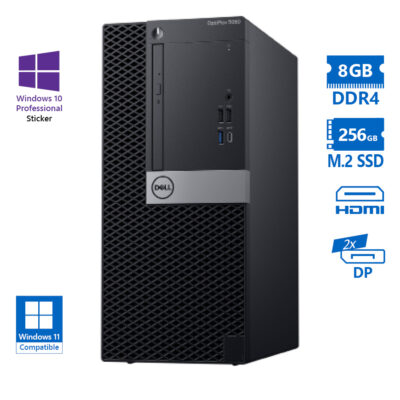 Dell (A-) 5060 Tower i5-8400/8GB DDR4/256GB M.2 SSD/DVD/10P Grade A-