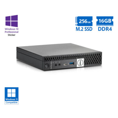 Dell Optiplex 5060 DM i5-8500T/16GB DDR4/256GB M.2 SSD/No ODD/10P Grade A