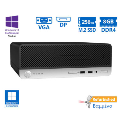 HP 400G6 SFF i5-9500/8GB DDR4/256GB M.2 SSD/DVD/10P Grade A+