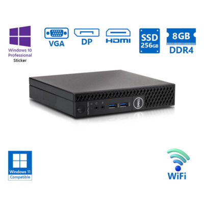 Dell Optiplex 3060 DM WiFi i5-8500T/8GB DDR4/256GB SSD/No ODD/10P Grade A