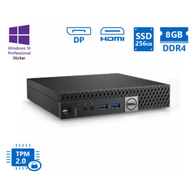 Dell Optiplex 5050 DM i5-7500T/8GB DDR4/256GB SSD/No ODD/10P Grade A