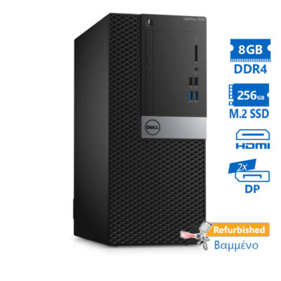 Dell 7040 Tower i5-6500/8GB DDR4/256GB M.2 SSD/DVD/8H Grade A+
