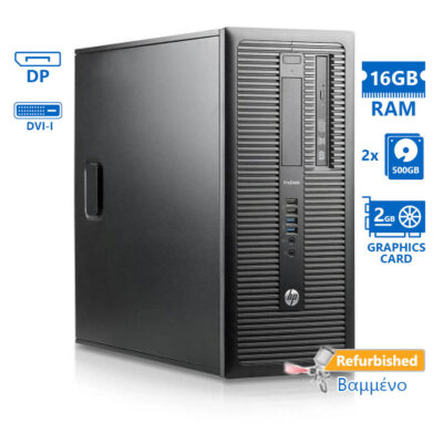 HP 800G1 Tower i7-4770/16GB DDR3/2x 500GB/Nvidia 2GB/DVD/Grade A+