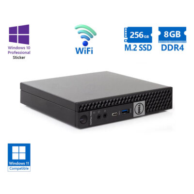 Dell Optiplex 7060 DM WiFi i5-8500T/8GB DDR4/256GB M.2 SSD/No ODD/10P Grade A