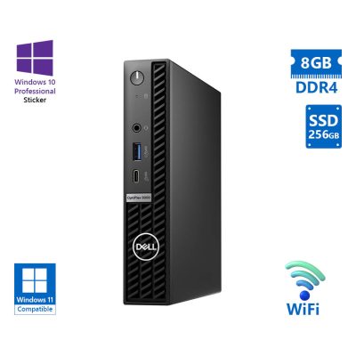 Dell Optiplex 5000 DM WiFi i3-12300T/8GB DDR4/256GB SSD/No ODD/10P Grade A