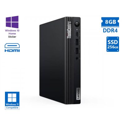 Lenovo (A-) ThinkCentre M70q Tiny i5-10400T/8GB DDR4/256GB SSD/No ODD/10H Grade A-