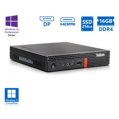Lenovo ThinkCentre M920q Tiny i7-8700T/16GB DDR4/256GB SSD/No ODD/10P Grade A