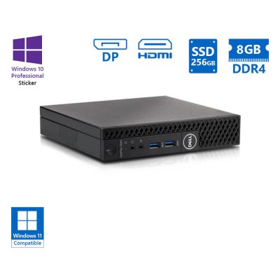 Dell Optiplex 3060 DM i3-8100T/8GB DDR4/256GB SSD/No ODD/10P Grade A