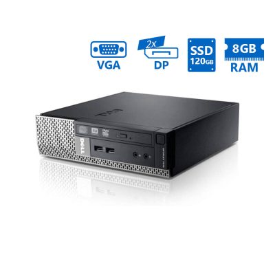 Dell 7010 USFF i5-3470s/8GB DDR3/120GB SSD/No ODD/8P Grade A