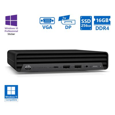 HP EliteDesk 800G6 DM i5-10500/16GB DDR4/256GB SSD/No ODD/10P Grade A