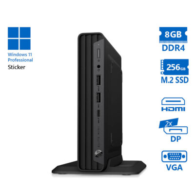 HP Elite mini 600 G9 DM i5-12500/8GB DDR4/256GB M.2 SSD/No ODD/11P Grade A