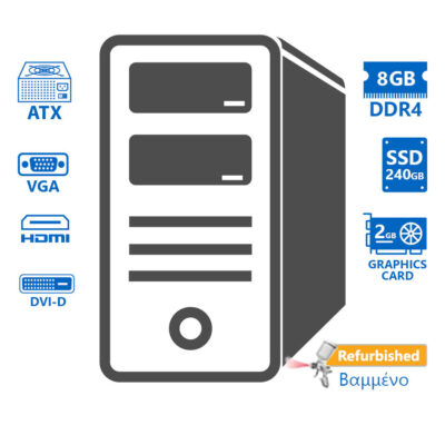 OEM Tower i7-6700/8GB DDR4/240GB SSD/GeForce GT730 (2GB)/DVD/Grade A+