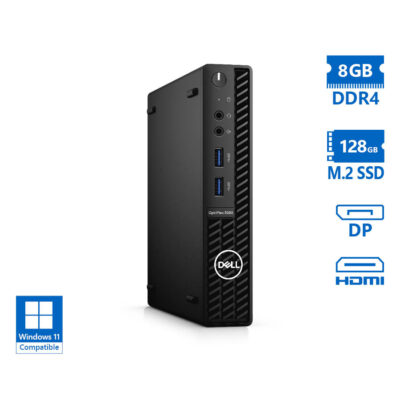 Dell Optiplex 3080 DM i3-10100/8GB DDR4/128GB M.2 SSD/No ODD/Grade A