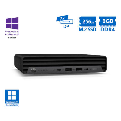 HP ProDesk 400 G6 DM i3-10100T/8GB DDR4/256GB M.2 SSD/No ODD/10P Grade A